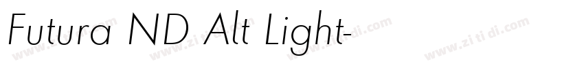 Futura ND Alt Light字体转换